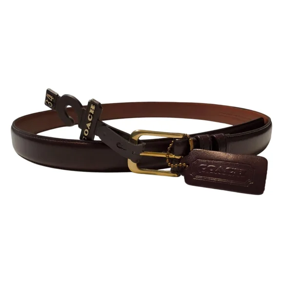 Vintage Coach Belt - Costa Rican Leather Vintage COACH 3921 Brown Polished Cowhide Leather Belt Size  main image 2